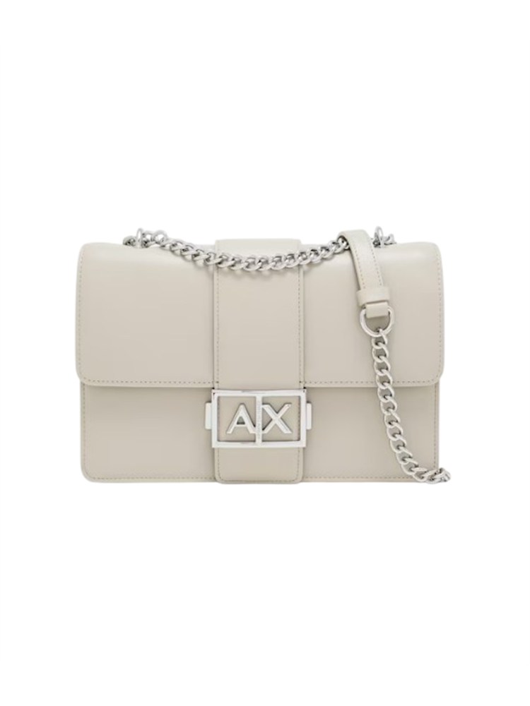 Borsa Armani Exchange ecopelle beige