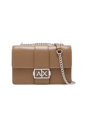 Borsa Armani Exchange ecopelle cuoio in DONNA