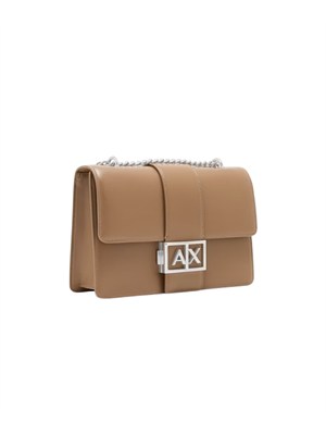 Borsa Armani Exchange ecopelle cuoio in DONNA