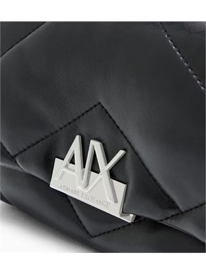 Borsa Armani Exchange donna ecopelle nera in DONNA
