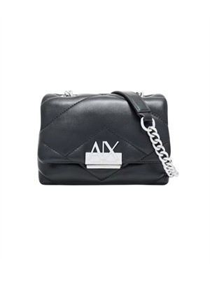 Borsa Armani Exchange donna ecopelle nera in DONNA