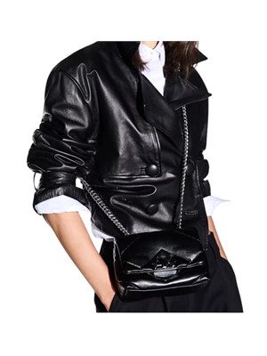 Borsa Armani Exchange donna ecopelle nera in DONNA