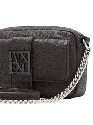 Borsa Armani Exchange donna in ecopelle marrone in DONNA
