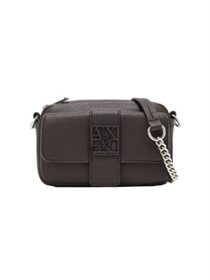 Borsa Armani Exchange donna in ecopelle marrone in DONNA