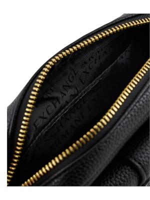 Borsa Armani Exchange donna in ecopelle nera in DONNA