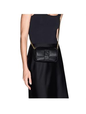 Borsa Armani Exchange donna in ecopelle nera in DONNA