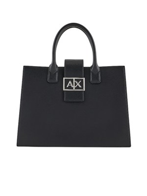 Borsa nera Armani Exchange donna ecopelle liscia in DONNA
