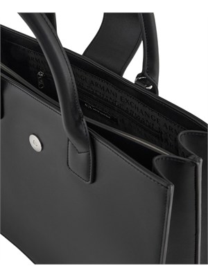 Borsa nera Armani Exchange donna ecopelle liscia in DONNA