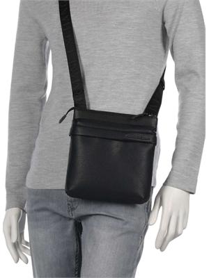 orsello Armani Exchange uomo in ecopelle nera in UOMO
