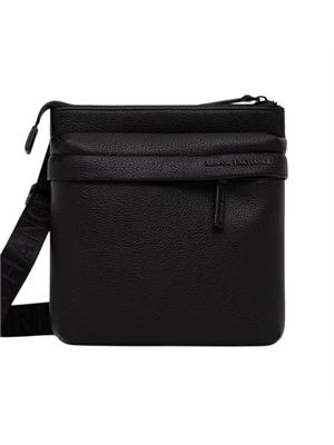 orsello Armani Exchange uomo in ecopelle nera in UOMO