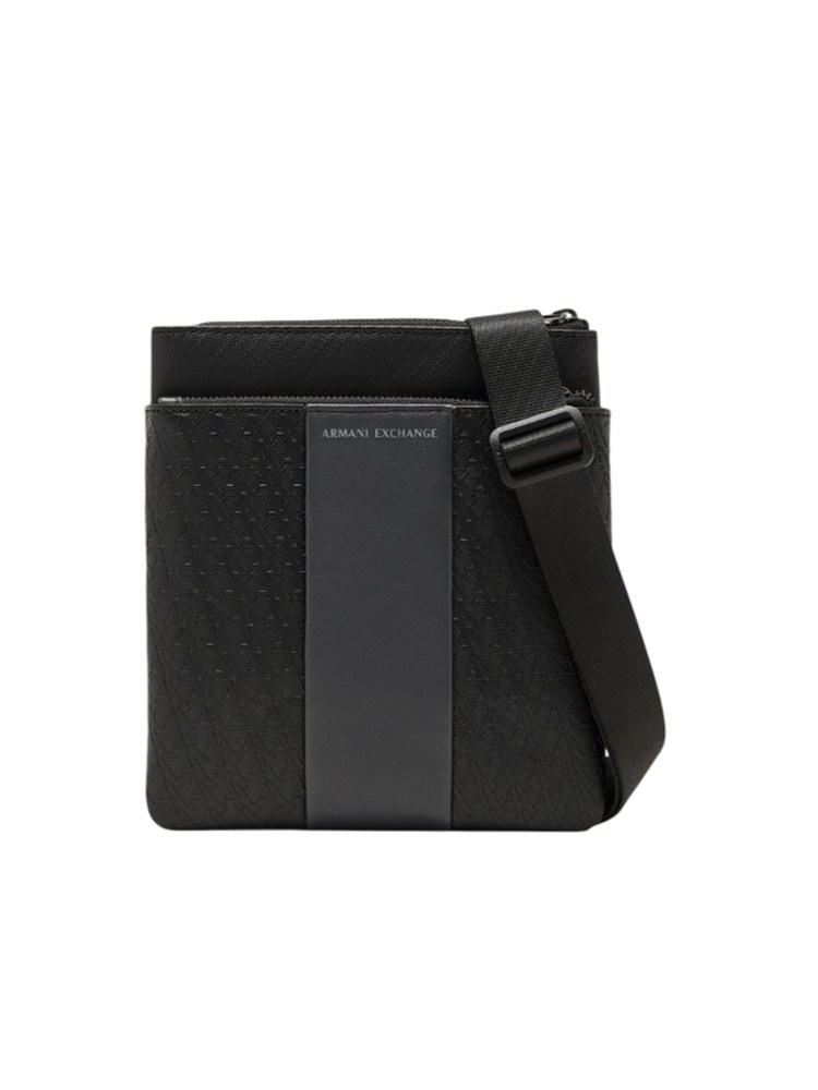 Borsello Armani Exchange uomo ecopelle grigia