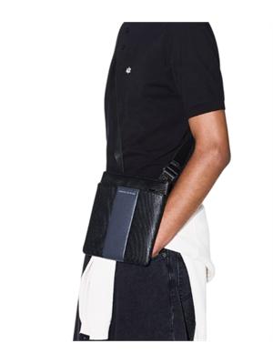 Borsello Armani Exchange uomo ecopelle grigia in UOMO