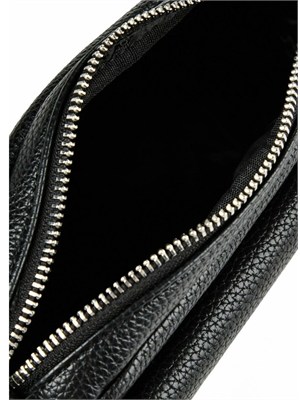 Borsa a tracolla Armani Exchange in ecopelle nera in DONNA