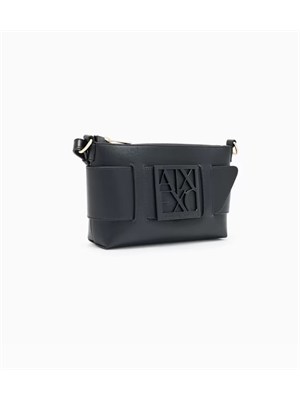 Borsa Armani Exchange donna ecopelle nera in DONNA