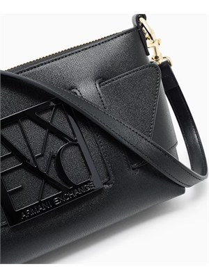 Borsa Armani Exchange donna ecopelle nera in DONNA