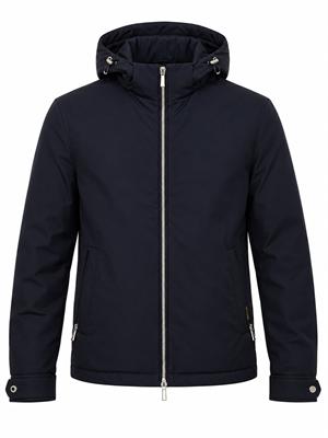 Piumino Moorer in anorak impermeabile blu in UOMO