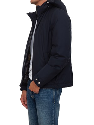 Piumino Moorer in anorak impermeabile blu in UOMO