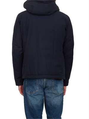 Piumino Moorer in anorak impermeabile blu in UOMO