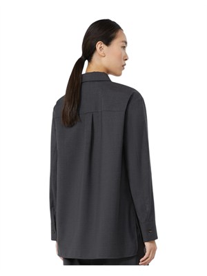Camicia Opera 'S Max Mara in tela di pura lana stretch grigia in DONNA