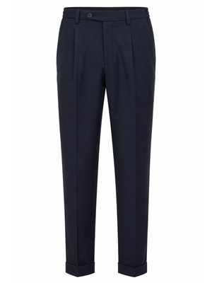 Pantaloni Aiace Galassi misto lana blu in UOMO