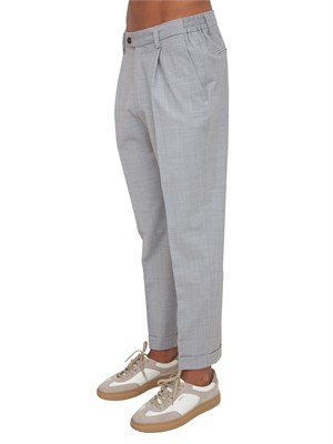 Pantaloni Aiace Galassi misto lana grigio in UOMO