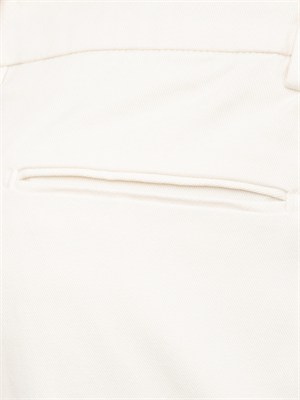 Pantaloni Aiace Galassi misto cotone bianco panna in UOMO