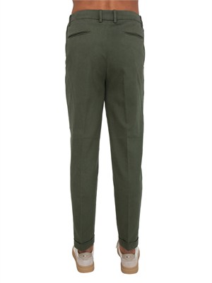 Pantaloni Aiace Galassi misto cotone verdi in UOMO