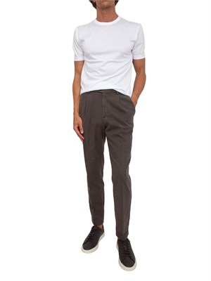 Pantaloni Aiace Galassi misto cotone marrone in UOMO