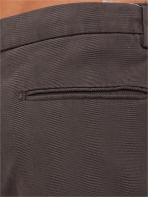 Pantaloni Aiace Galassi misto cotone marrone in UOMO