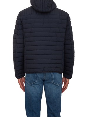 Giubbino Trussardi uomo in nylon crinkle blu in UOMO