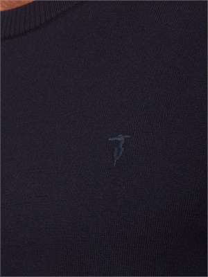 Maglia Trussardi uomo in pura lana blu in UOMO