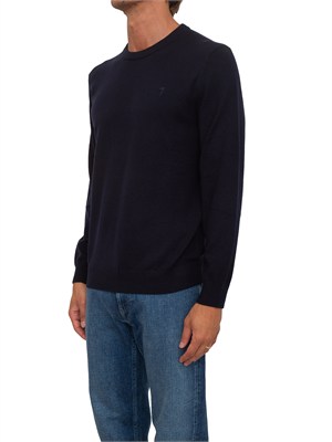 Maglia Trussardi uomo in pura lana blu in UOMO