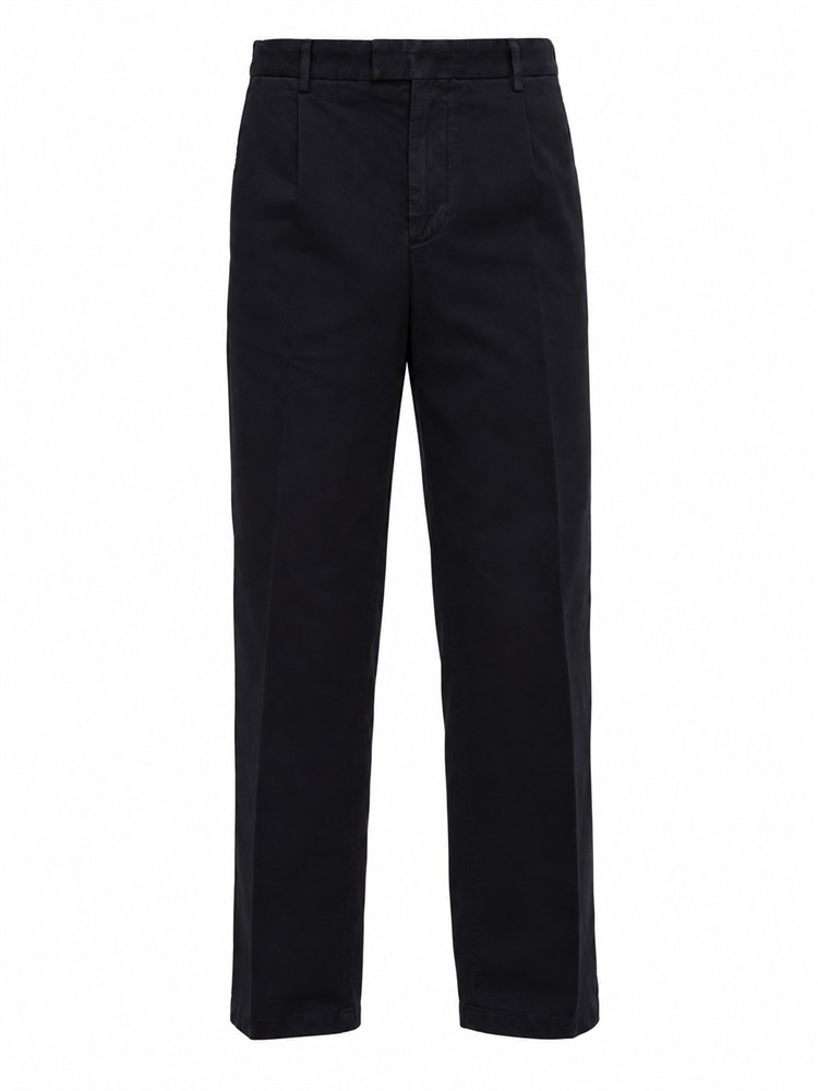 Pantaloni Margutta Briglia in cotone blu