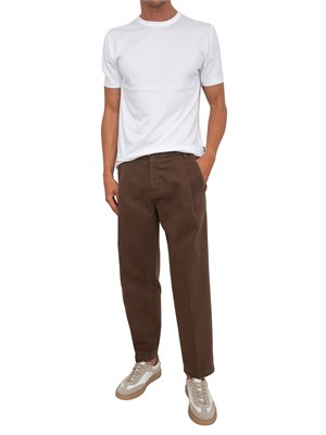 Pantalone Manhattan Briglia 1949 in cotone marrone in UOMO