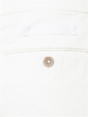 Pantalone Manhattan Briglia 1949 in cotone bianco in UOMO