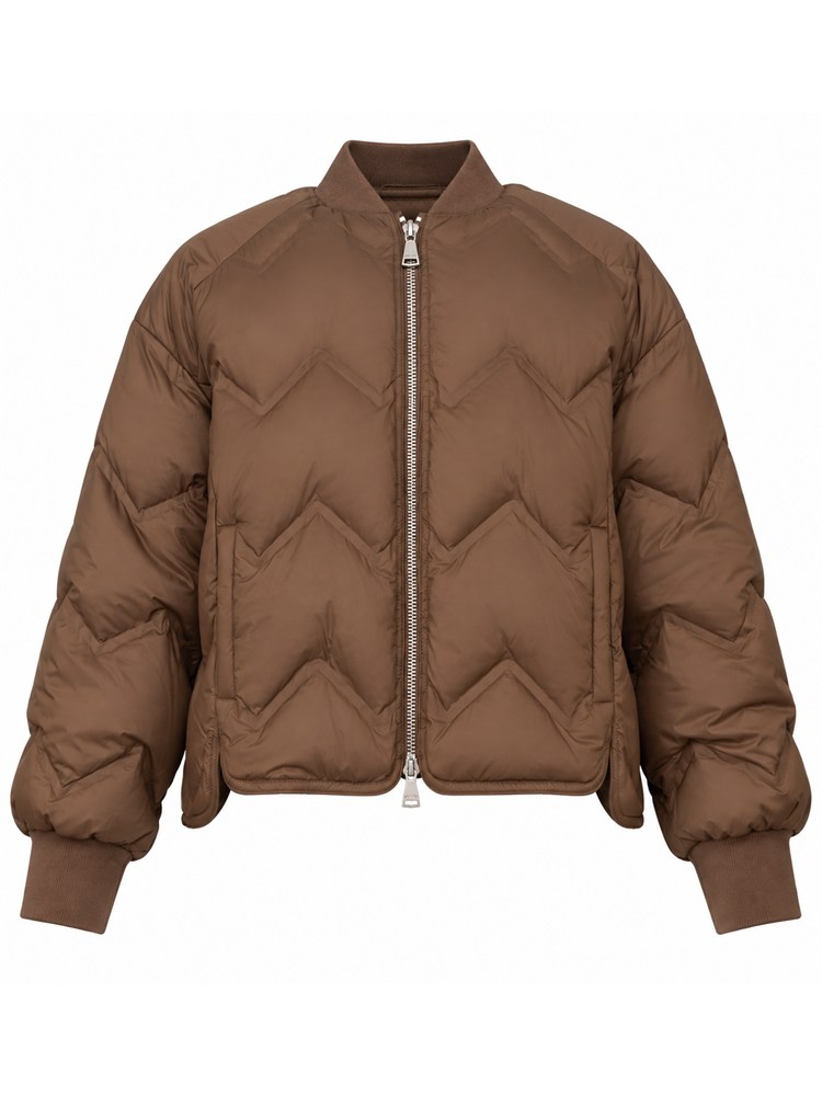 Bomber Ermanno Firenze in nylon marrone