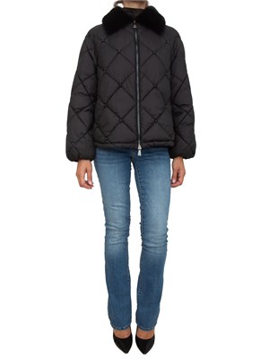 Piumino Ermanno Firenze in nylon superlight nero in DONNA
