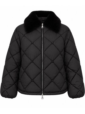 Piumino Ermanno Firenze in nylon superlight nero in DONNA