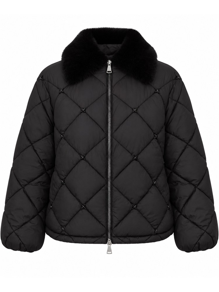 Piumino Ermanno Firenze in nylon superlight nero