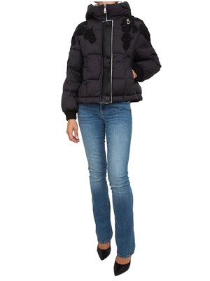 Piumino Ermanno Firenze in nylon superlight nero in DONNA