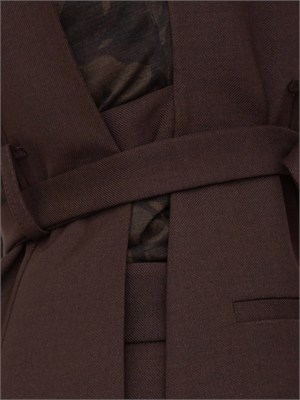 Giacca gilet Nuraqusa Pinko in misto lana marrone in DONNA