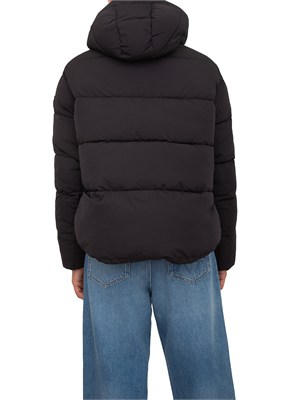 Piumino Giza Pinko in tela tecnica cre^pe nero in DONNA