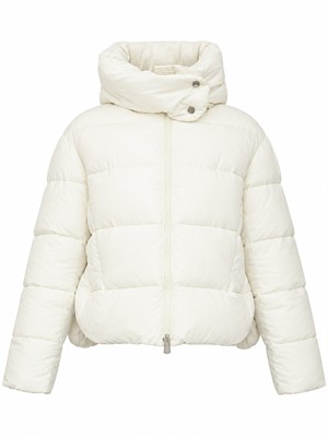 Piumino Giza Pinko in tela tecnica cre^pe bianco in DONNA