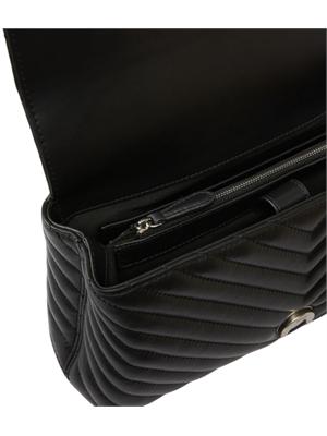 Borsa Pinko Lady Love Bag Puff in pelle nera in DONNA