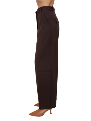 Pantaloni Balbino Pinko misto lana marroni in DONNA