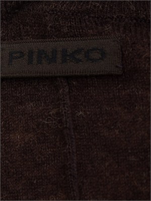 Abito Leningrado Pinko in lana merino e alpaca marrone in DONNA