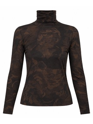 Maglia dolcevita Brendola Pinko in misto lana camouflage in DONNA