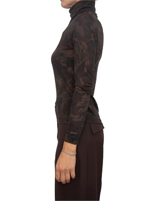 Maglia dolcevita Brendola Pinko in misto lana camouflage in DONNA