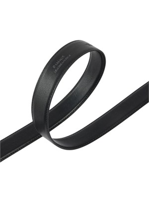Cintura Pinko in pelle nera con fibbia oro in DONNA