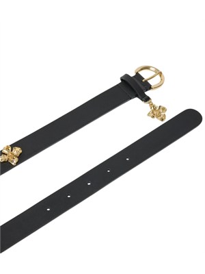 Cintura Pinko in pelle nera con fibbia oro in DONNA